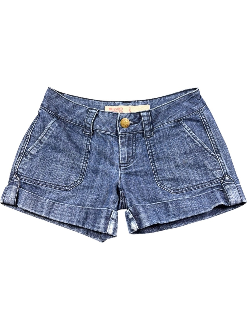 Mossimo Supply Co. Y2K Low Rise Denim Cuffed Shorts